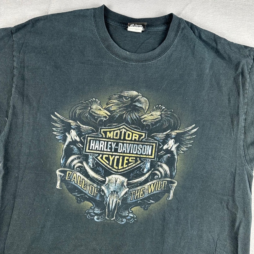 Harley-Davidson Three Rivers Pittsburgh PA Call of the Wild Black T-Shirt Large